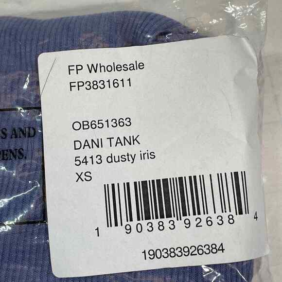 Free People Intimately Dani Tank in Dusty Iris XS New with Tags - Picture 6 of 7